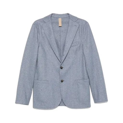 Pinstripe Two-Button Blazer