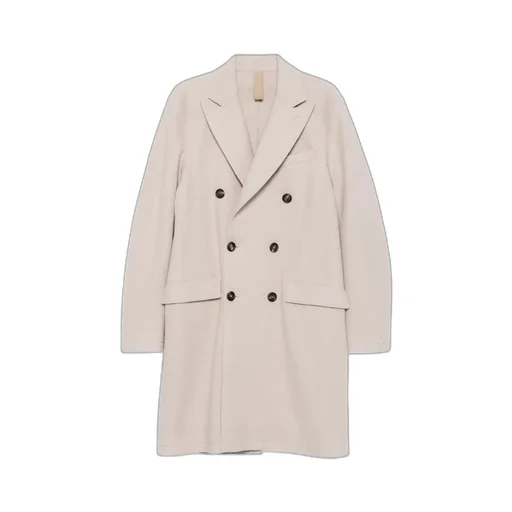 Double-Breasted Long-Sleeve Coat