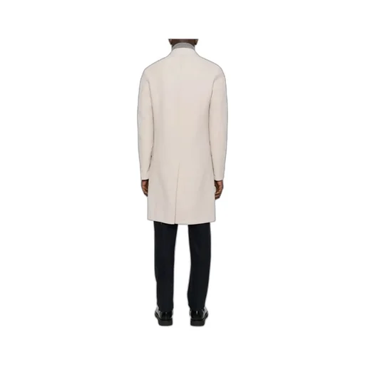Double-Breasted Long-Sleeve Coat