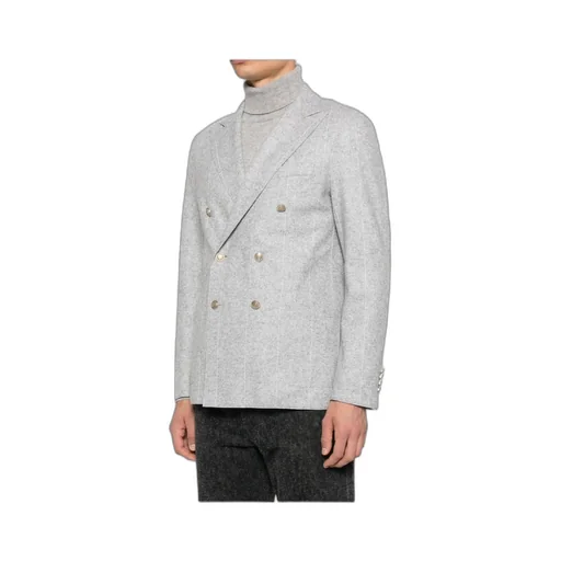 Pinstripe Double-Breasted Jacket