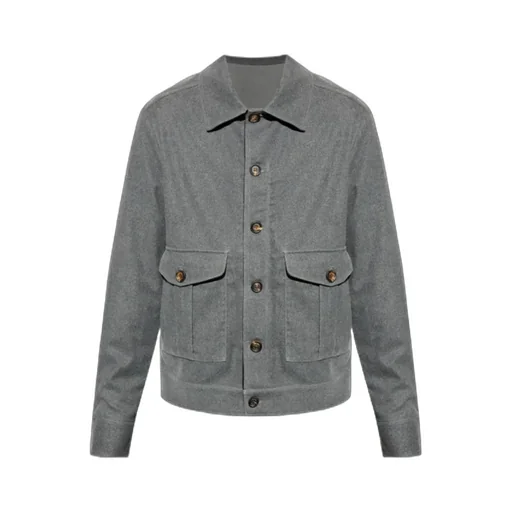 Buttoned Wool Jacket