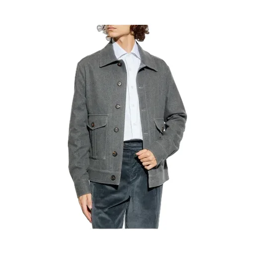 Buttoned Wool Jacket