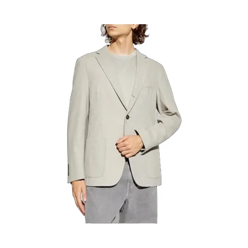Single-Breasted Wool Jacket