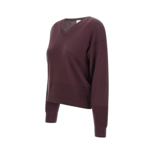 V-Neck Ribbed Knitwear