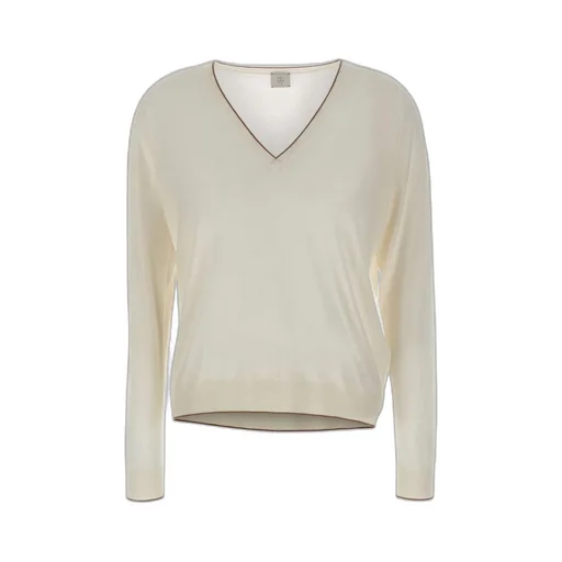 V-Neck Ribbed Knitwear