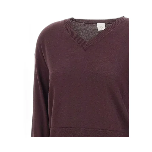 V-Neck Ribbed Knitwear