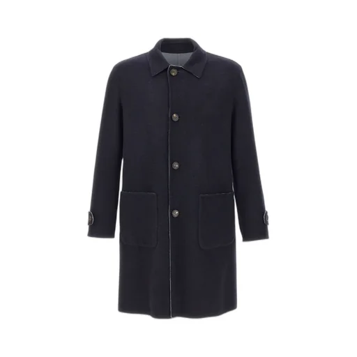 Platinum Reversible Wool Coat
