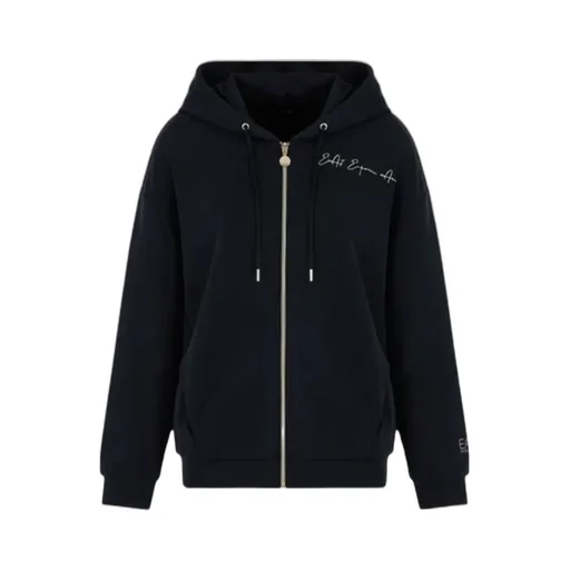 Logo Hooded Zipper Sweatshirt