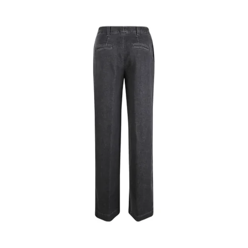 Pleated Zipper Casual Pants
