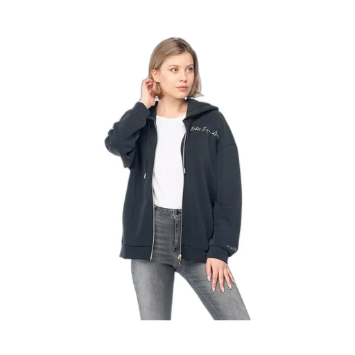 Logo Hooded Zipper Sweatshirt