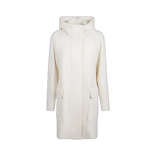 Hooded Patch-Pocket Coat