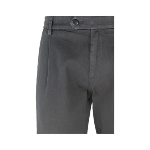 Pleated-Pocket Cotton-Blend Trousers