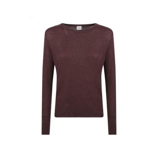 Round-Neck Long-Sleeve Knitted Sweater