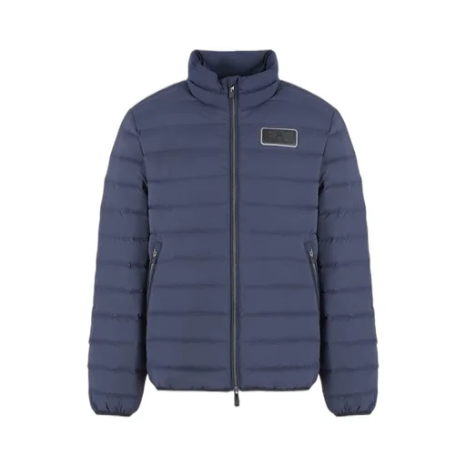 Zippered Long-Sleeved Down Jacket