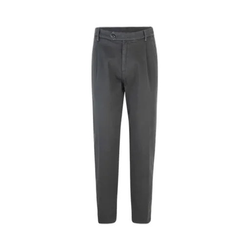 Pleated-Pocket Cotton-Blend Trousers