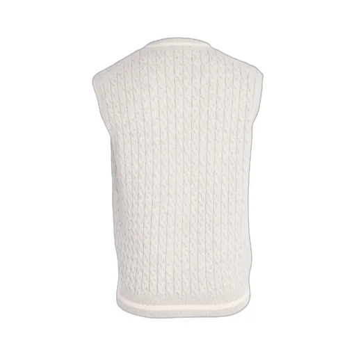 Cable-Knit V-Neck Sweater Vest