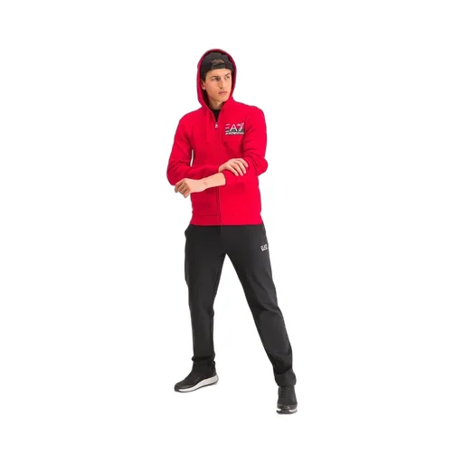 Zippered Hooded Sweatshirt