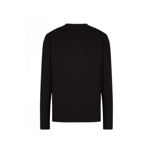 Round Collar And Long-Sleeved T-Shirt