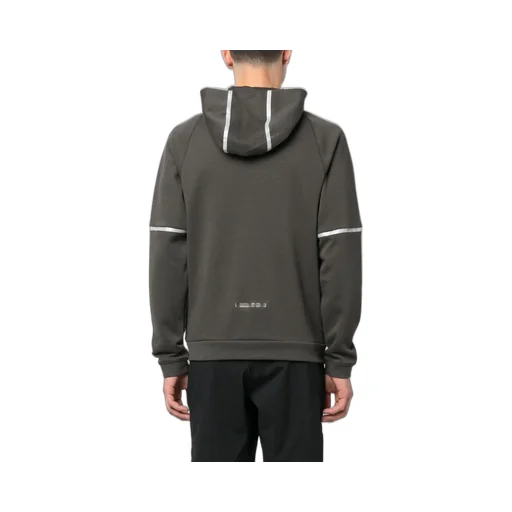 Logo Print Zip-Up Hoodie