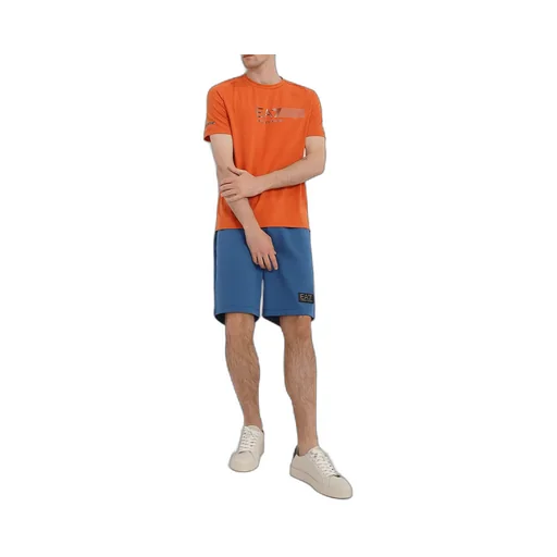 Line Logo Shoulder Collar T-Shirt