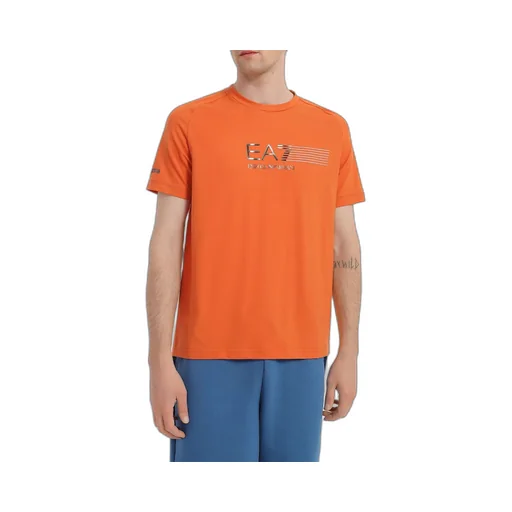 Line Logo Shoulder Collar T-Shirt