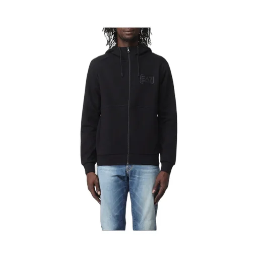 Logo-Patch Zip-Up Cardigan