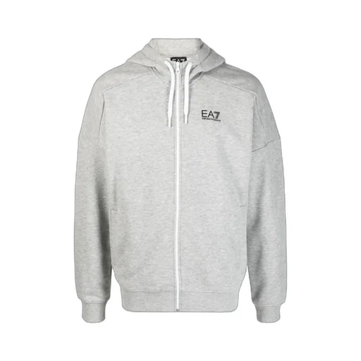 Logo-Print Zip-Up Hoodie