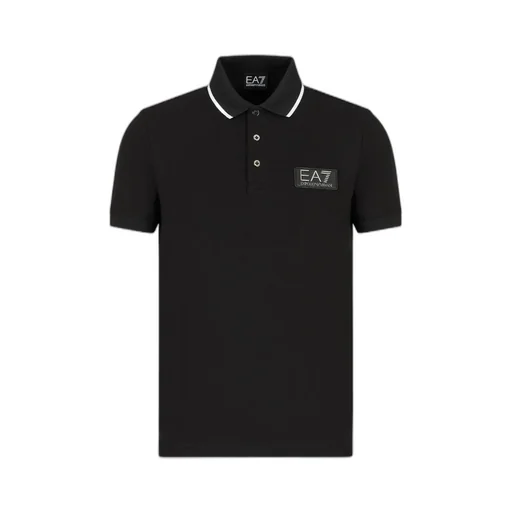 Logo Patch Cotton Polo Shirt