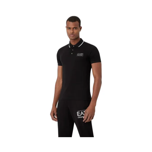Logo Patch Cotton Polo Shirt