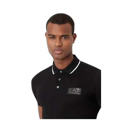 Logo Patch Cotton Polo Shirt