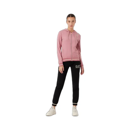 Hooded Zippered Sweatshirt And Sweatpants Set