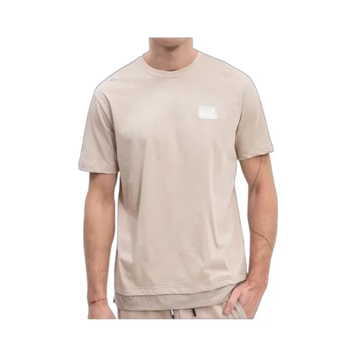 Logo Patch Round-Necked T-Shirt