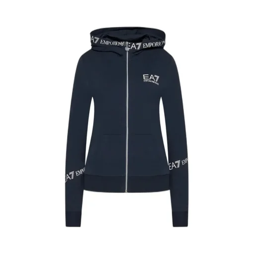 Logo-Trim Zip Hoodie