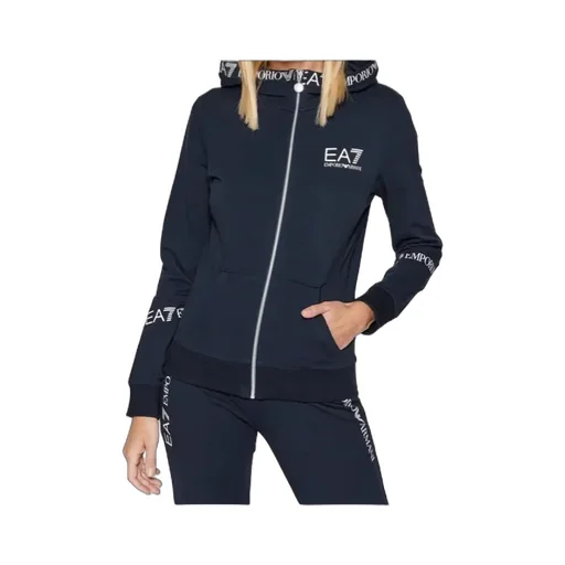 Logo-Trim Zip Hoodie