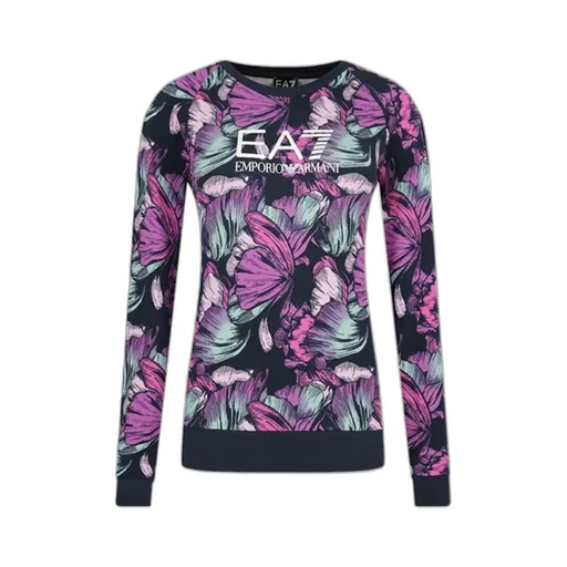 Round Neck Print Sweater