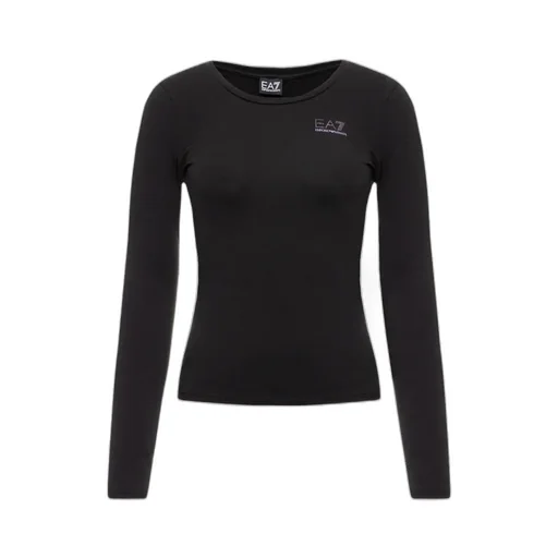 Round Collar And Long-Sleeved T-Shirt