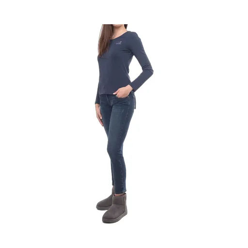 T-Shirt With Round Neck And Long Sleeves