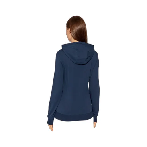 Logo Print Hooded Casual Coat