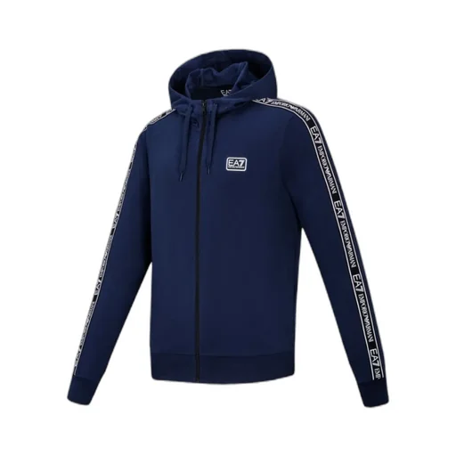 Logo Tape Zip Hoodie