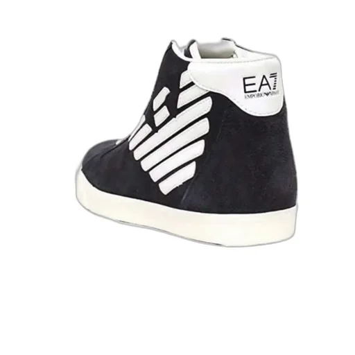 Navy Blue Badge Lace Up Casual Sneakers