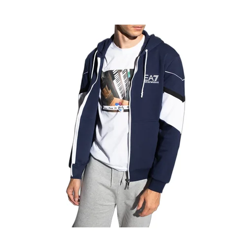Zip-Front Logo-Print Hoodie