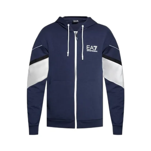 Zip-Front Logo-Print Hoodie