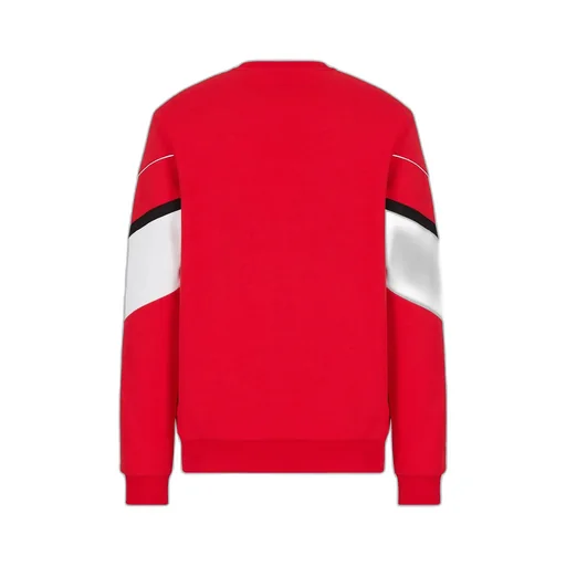 Logo-Print Striped-Detail Sweatshirt