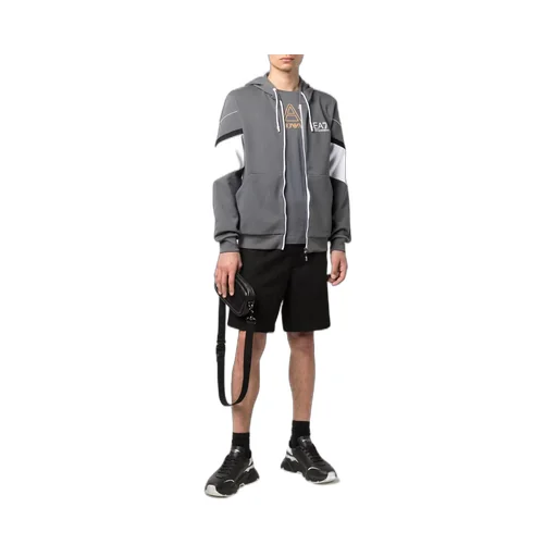 Logo-Print Zip-Up Hoodie