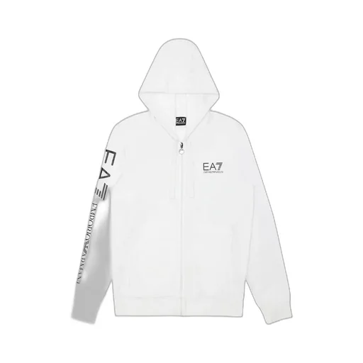 Logo Printed Hooded Casual Jacket