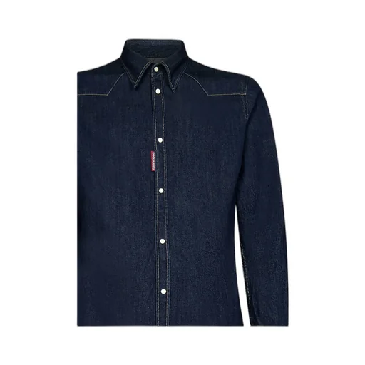 Dark-Wash Denim Shirt