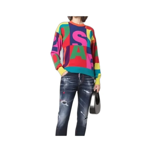 Logo Intarsia Knitted Jumper