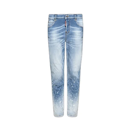 Low-Rise Distressed Skinny Jeans
