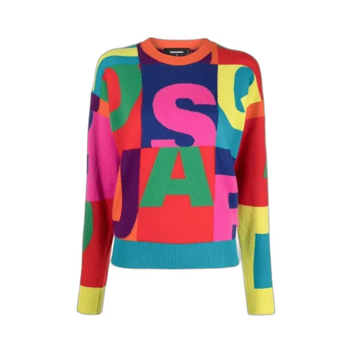 Logo Intarsia Knitted Jumper