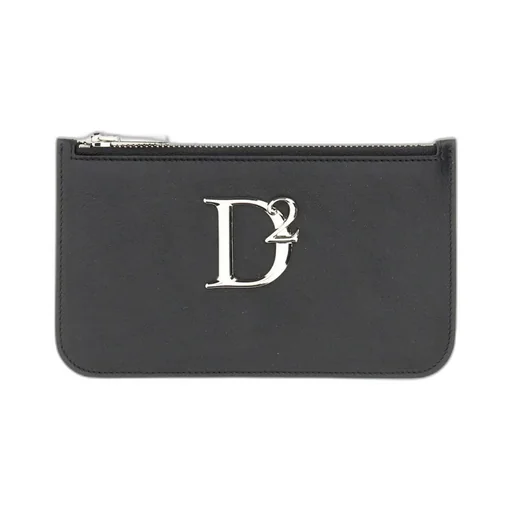 Logo Plaque Zipped Wallet